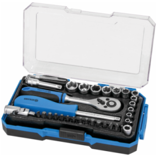 coffret de douilles et cliquet 1/4'' - 35 pièces