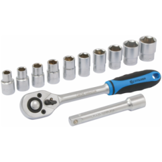 coffret de douilles et cliquet 1/2'' de 10 à 24mm