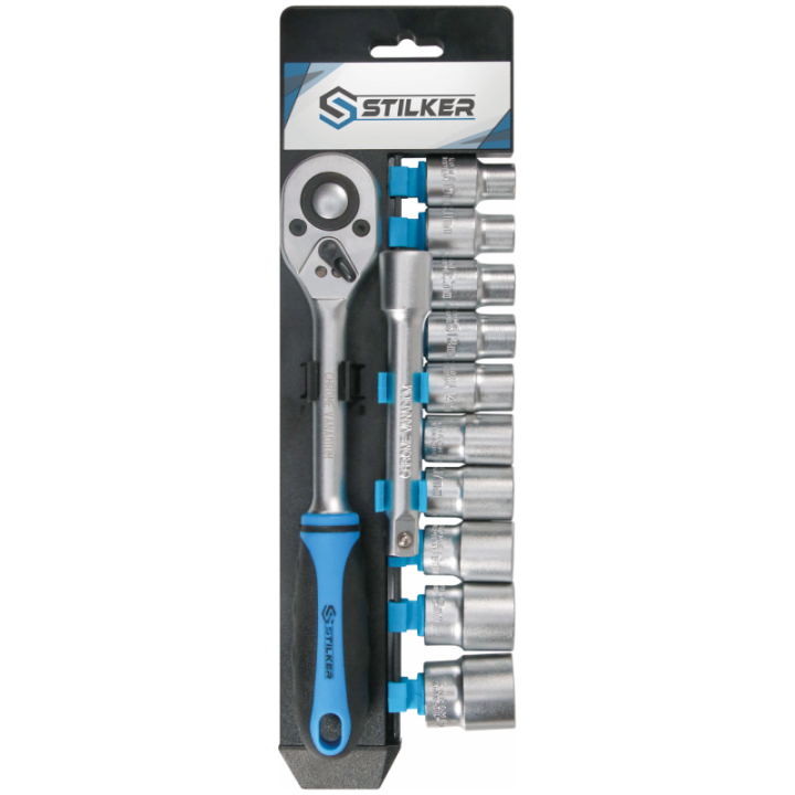 coffret de douilles et cliquet 1/2'' de 10 à 24mm