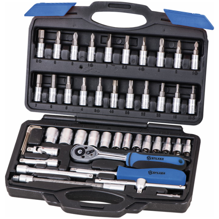 coffret de douilles et cliquet 1/4'' - 16 pièces