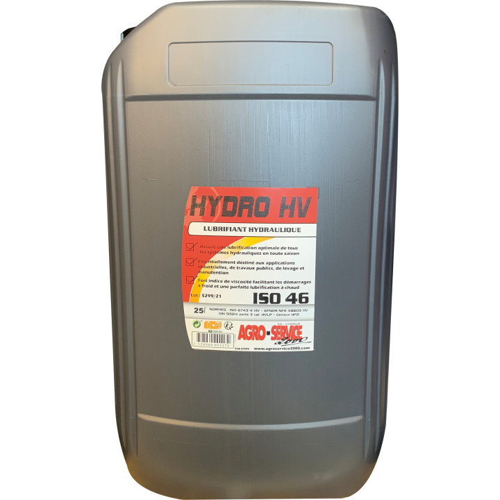 Huile hydraulique Minerva Power Hydro HV46 - 25 L