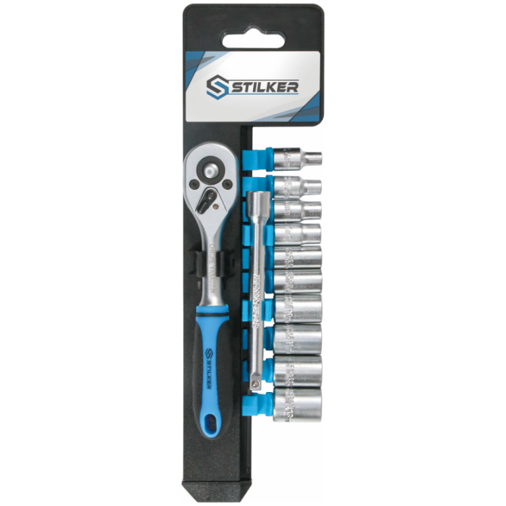 coffret de douilles et cliquets 1/4'' de 4 à 13mm