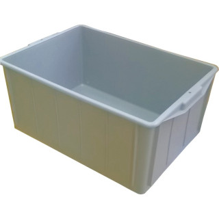 Caisse robuste grise gerbable 63 litres CNTT