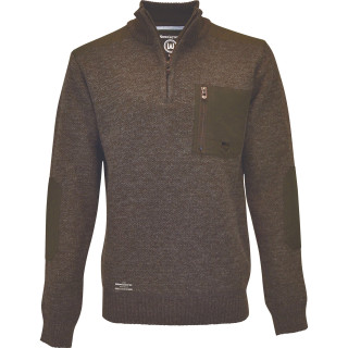 Pull Belenos à col zippé anthracite - taille L