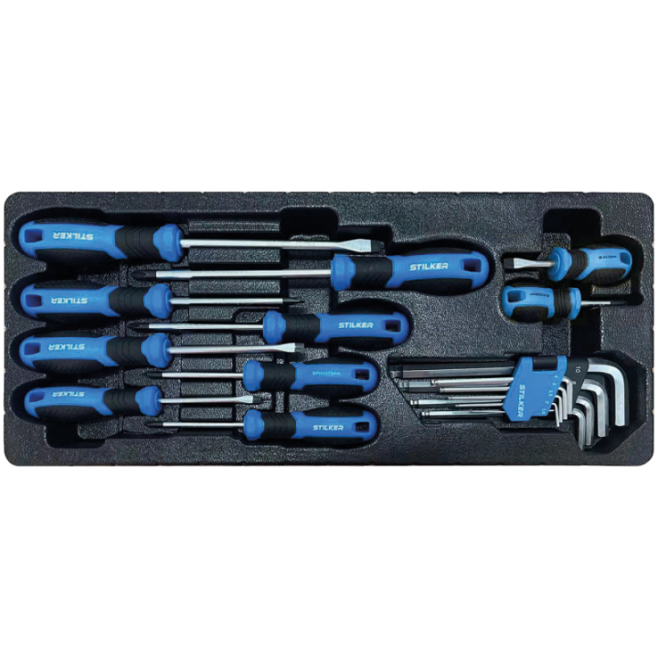 coffre à outils 4 niveaux composé - 108 pièces