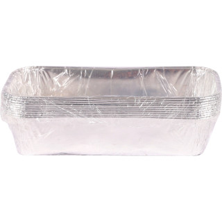 Lot de 10 barquettes aluminium 0,5 litre Le Pratique