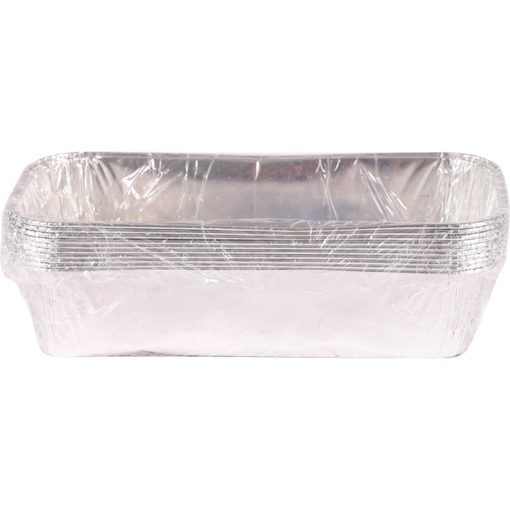 Lot de 10 barquettes aluminium 0,5 litre Le Pratique