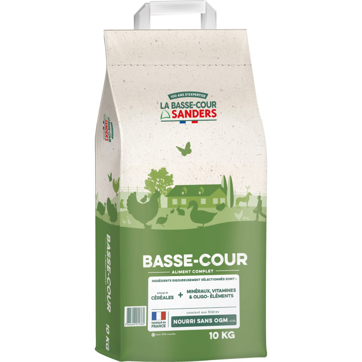 Aliment poulet/poulette basse-cour 10 kg - La Basse-Cour Sanders