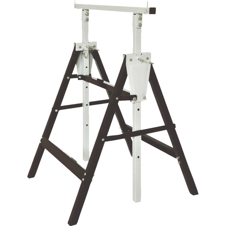 Tréteau métallique pliant, réglable en hauteur de 81 à 120 cm, charge 150 kg Stilker