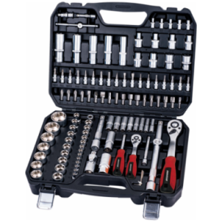 coffret de douilles et cliquet 1/4'' et 1/2'' - 110 pièces