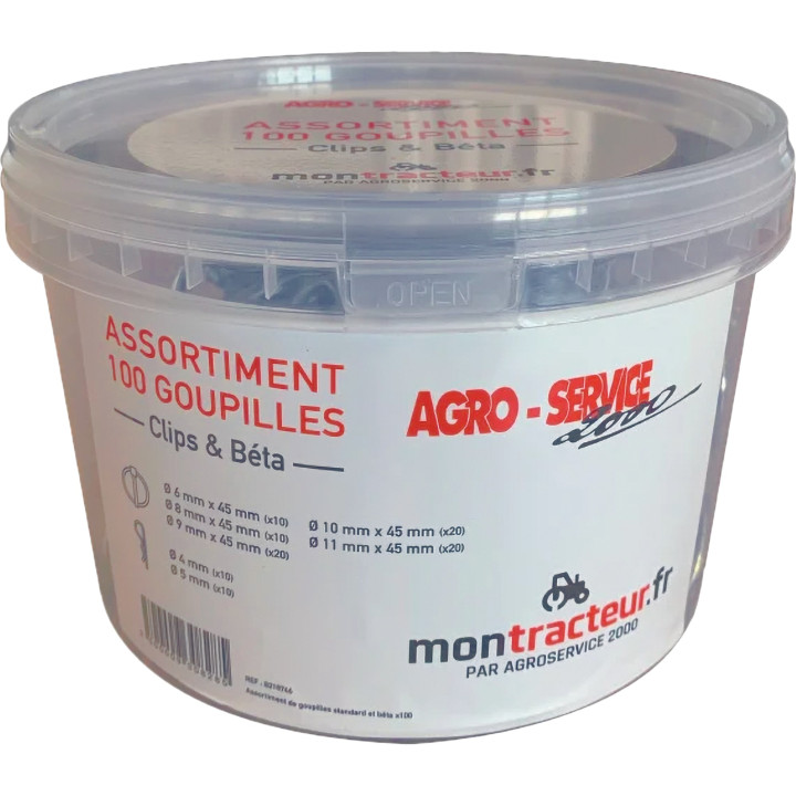 Assortiment de 100 goupilles BEPCO