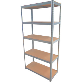 Étagère bois et acier 5 tablettes Stilker