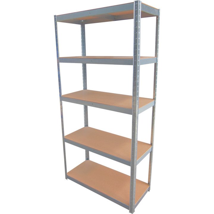 Étagère bois et acier 5 tablettes Stilker