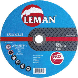 Disque abrasif inox et tôles Ø 125 mm Leman
