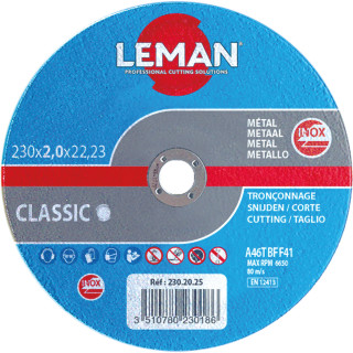 Disque abrasif métal Ø 125 mm Leman
