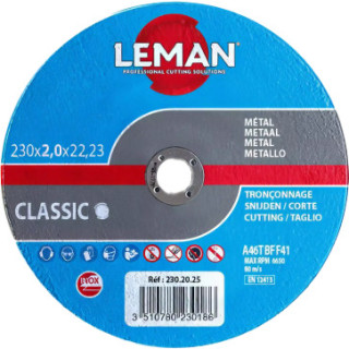 Disque abrasif métal Ø 230 mm Leman