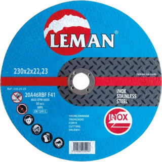 Disque abrasif inox et tôles Ø 230 mm Leman