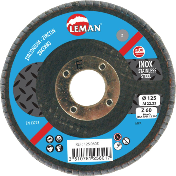 Disque à lamelles bombé Ø 125 mm Leman