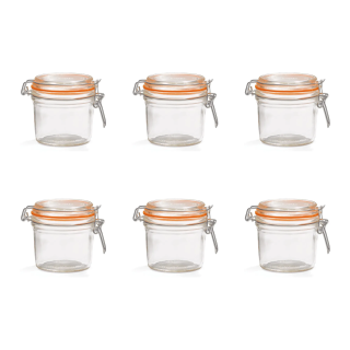 Lot de 6 terrines Le Parfait 350 g à bords droits