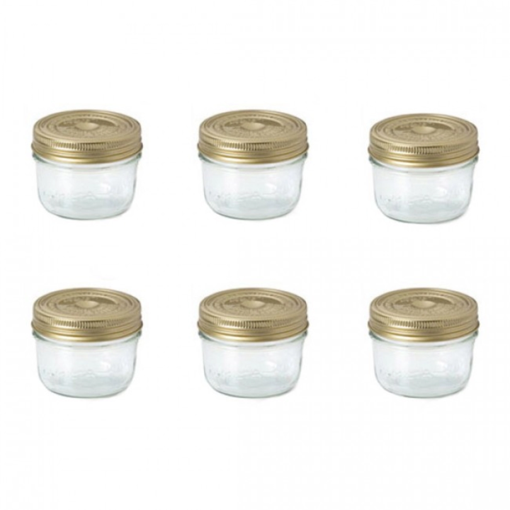 Lot de 6 terrines en verre Familia Wiss 350 g