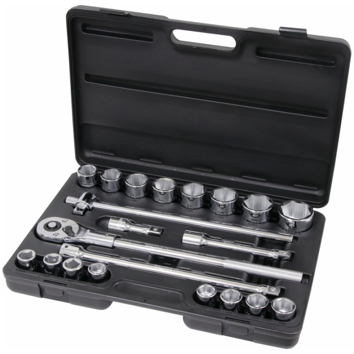 coffret de douilles et cliquet 3/4'' - 21 pièces