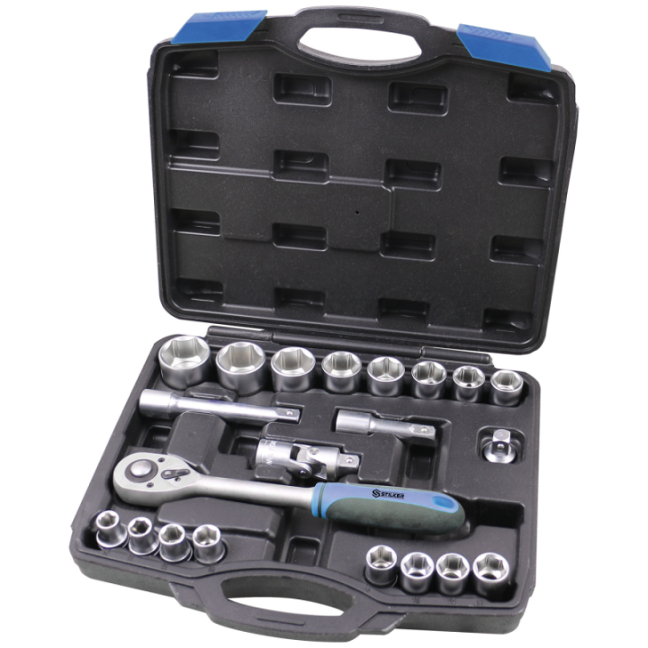 coffret de douilles et cliquet 1/2'' - 21 pièces