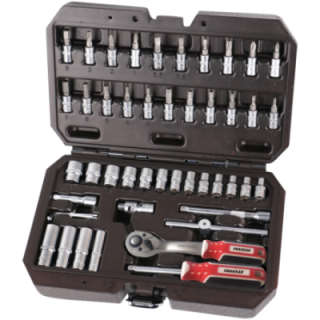 coffret de douilles et cliquet 1/4'' - 48 pièces