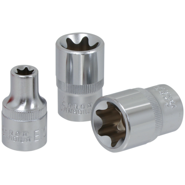 coffret de 9 douilles Torx® 1/2'' de E10 à E24