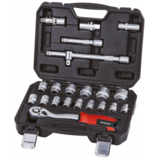 coffret de douilles et cliquet 1/2'' - 22 pièces