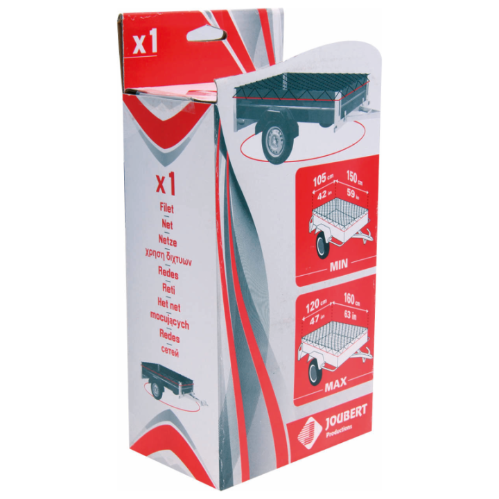 filet pour remorque 1200mm × 1600mm avec sandow