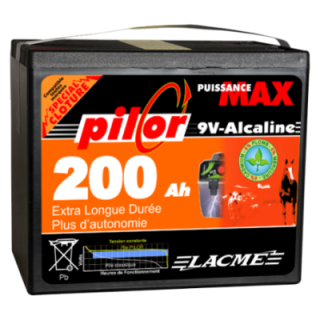 pile alcaline 9V 200AH