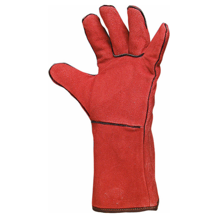 gant de soudeur rouge