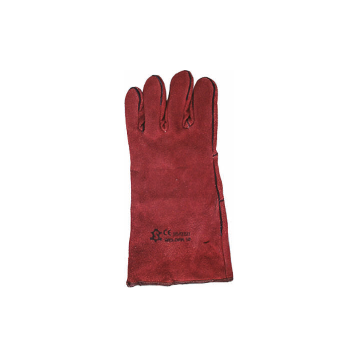 gant de soudeur rouge