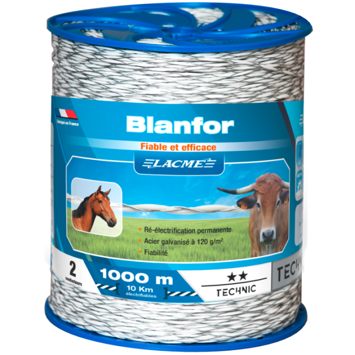 fil pour clôture électrique Blanfor 1000m