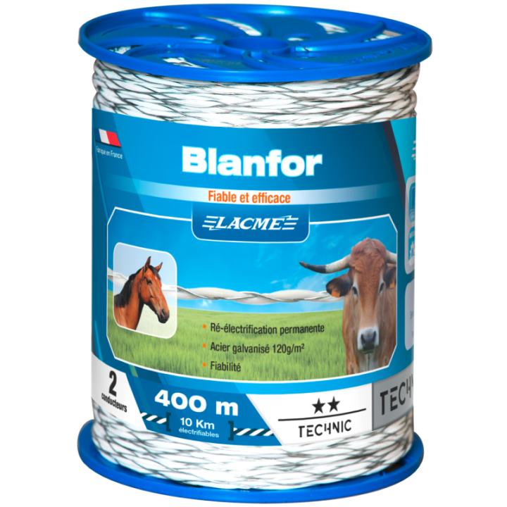 fil pour clôture électrique Blanfor 400m