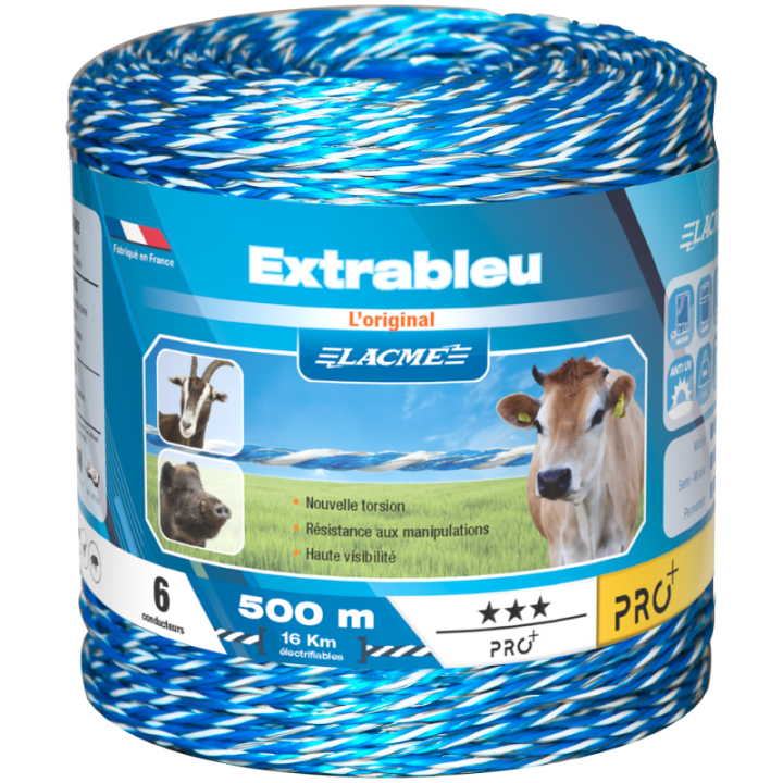 fil pour clôture électrique Extra Bleu 6 500m