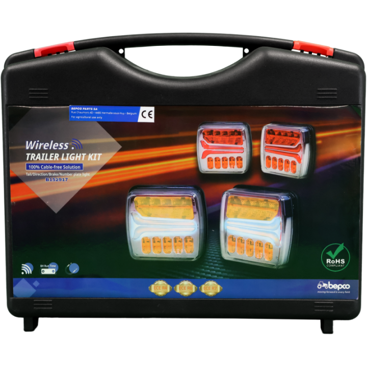 kit de feux de remorque magnétique LED sans fil