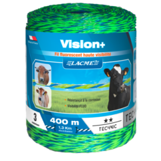 fil pour clôture électrique Fluo Vision 400m