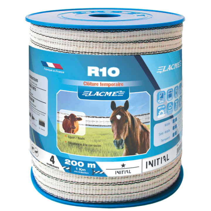 ruban pour clôture électrique Easystop 10mm