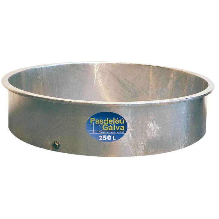 bac à eau circulaire galvanisé - 250L