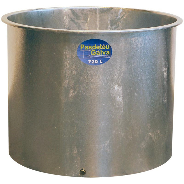 bac à eau circulaire galvanisé - 720L