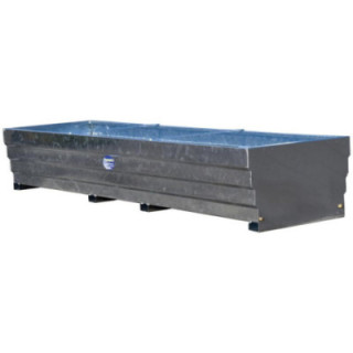 bac de pâturage rectangulaire galvanisé - 3100L