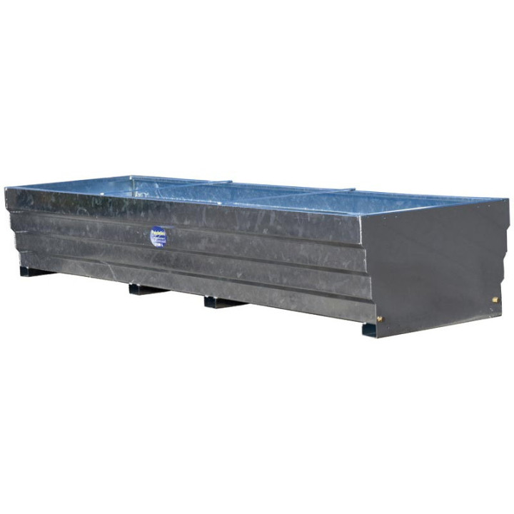 bac de pâturage rectangulaire galvanisé - 3100L