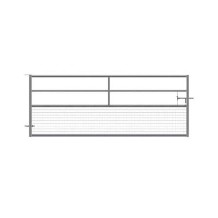 barrière fixe semi-grillagée - 3m50