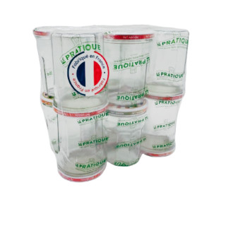 12 pots de confiture 385 ml Ø82mm décorés