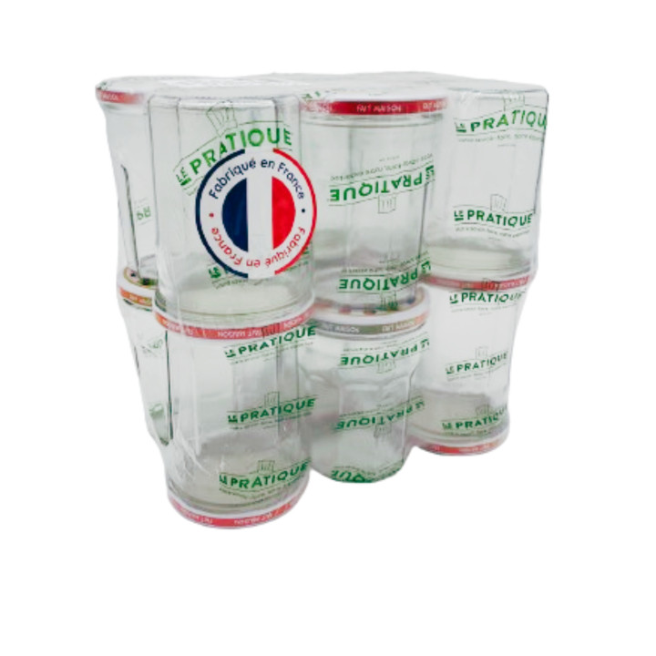 12 pots de confiture 385 ml Ø82mm décorés