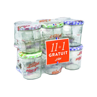 Lot de 12 Confituriers 324 ml Ø82 mm