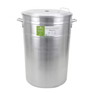 Cuiseur aluminium 90 litres - 24 bocaux de 1 L