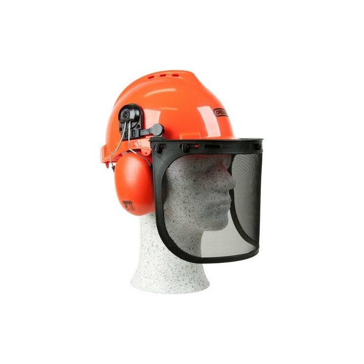 Casque forestier de sécurité Oregon Yukon (visière grillagée + protège-oreilles)