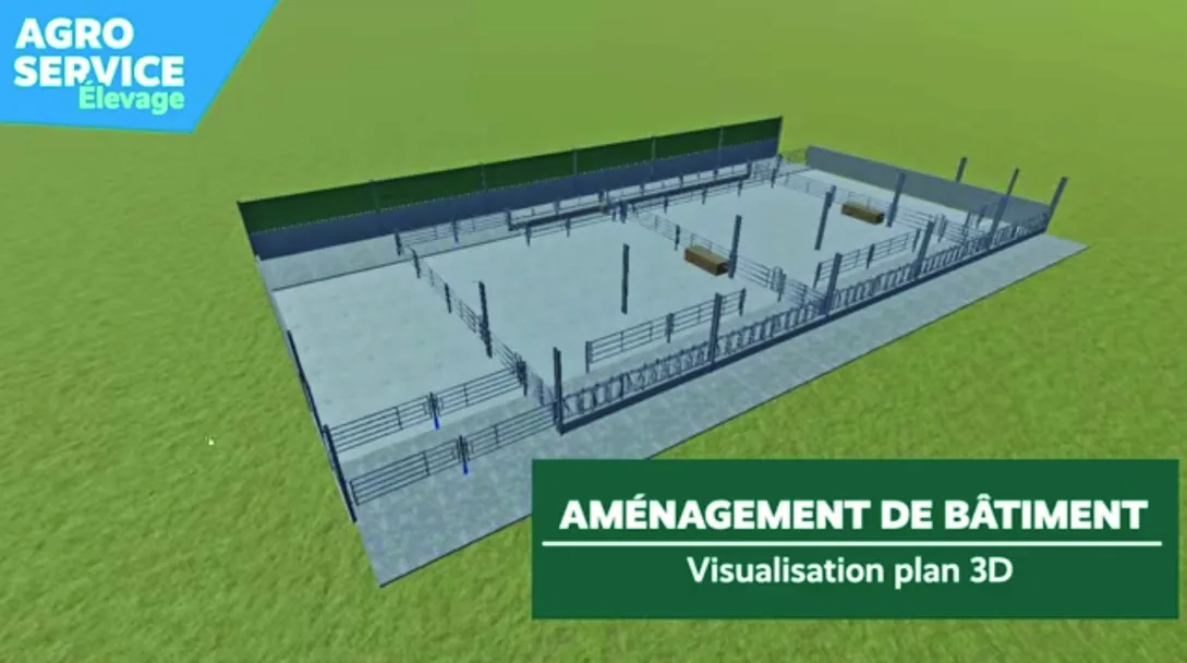 Visualisation du plan 3D de l’aménagement du bâtiment